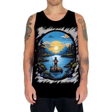 Imagem de Camiseta Regata Pesca Esportiva Peixes Azul Paz 9 - Kasubeck Store®, G