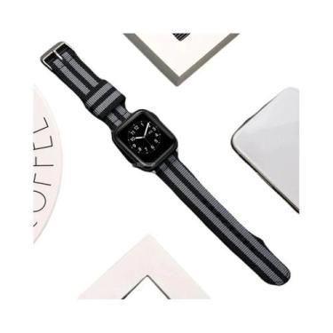 Imagem de Pulseira De Nylon Para Apple Watch 45mm 44mm Compatível Com Série 8 7 