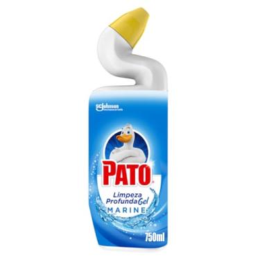 Imagem de Pato Limpador Sanitário Gel Desinfetante, Marine, Limpeza Profunda 750ml