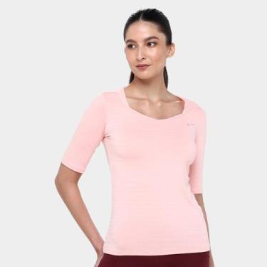 Imagem de Camiseta Joma Bella Peach Feminina, Rosa, EP