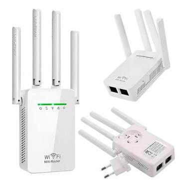 Imagem de Repetidor Wi-Fi 300Mbps 4 Antenas KA-X338 Sinal Potente - ShopMix