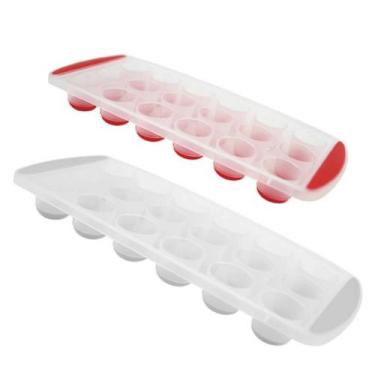 Imagem de Forma de Gelo 16 Cubos em Silicone - Cores Sortidas - Clink