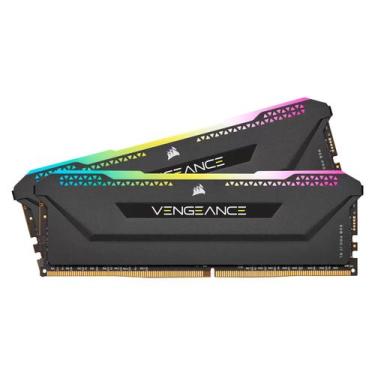 Imagem de Memória RAM Corsair Vengeance RGB 64GB (2x32GB) DDR5 5200MHz - CMH64GX
