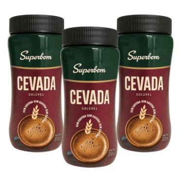 Imagem de Combo 3 Cevada Solúvel Superbom 200g Bebida Saudável e Sem Cafeína