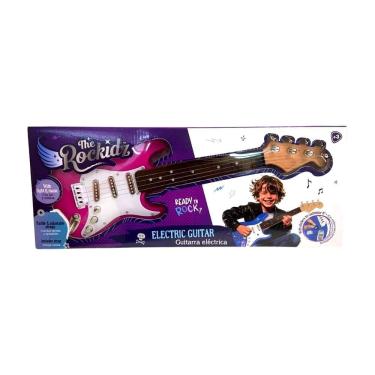 Imagem de Guitarra Elétrica Infantil The Rockidz com Som e Luz Rosa Yes Toys 44CM