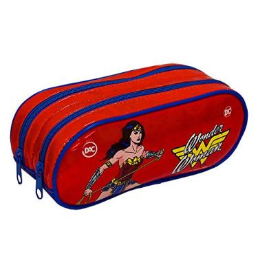 Imagem de Estojo Escolar Duplo em PVC Mulher Maravilha - 2992