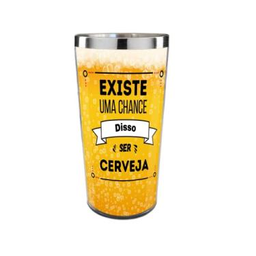 Imagem de Copo Termico Cerveja Existe uma Chance Disso ser Cerveja