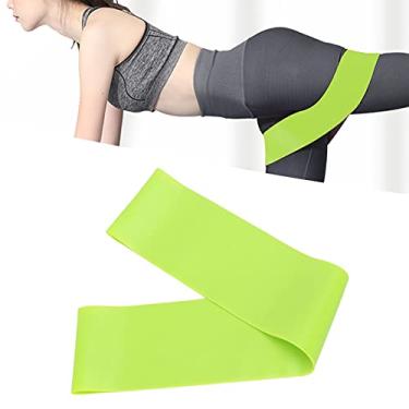 Imagem de Faixas de exercício com laço de resistência, faixa de resistência ao exercício, faixa elástica para exercícios de ioga para exercícios e exercícios físicos para pernas e bumbum yoga crossfit treino de força (verde TPE-600500,35 mm)