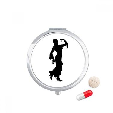 Imagem de Caixa de comprimidos para dançarinos de dança folk com bolso para armazenamento de remédios