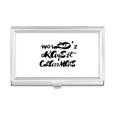 Imagem de World's Okayest Class smate – Estojo para cartões de formatura