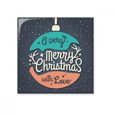 Imagem de Guirlanda colorida de Natal ilustração abstrata azulejo de cerâmica brilhante decalque de pedra adornada tijolo vitrificado