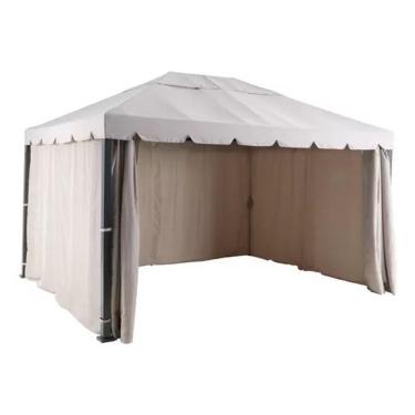 Imagem de Gazebo Tenda Pergolado Impermeável Aço 400x300cm - Santorini