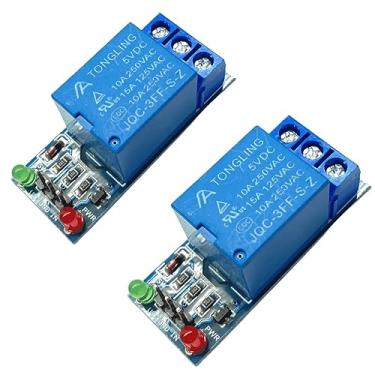 Imagem de Kit com: 2x Módulo Relé/Relay 5v de 1 Canal para arduino, raspberry, acionamento de cargas
