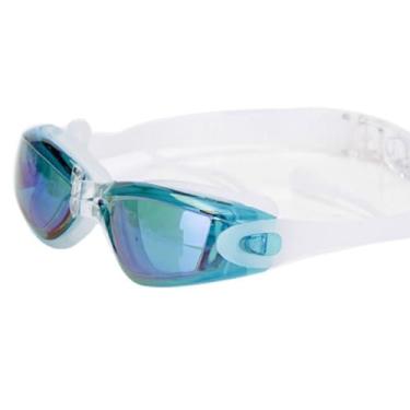 Imagem de Oculos De Natacao Espelhado Anti Embacante Adulto Verde