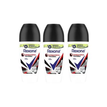 Imagem de Desodorante Roll-On Rexona 50ml Fem Antibac Invisivel-Kit C/3Un