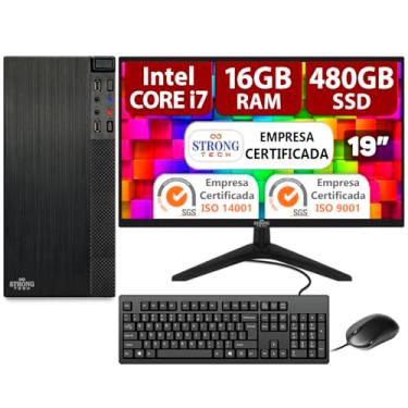 PC Gamer Completo Ryzen 5 5500, RTX 3060, 16GB DDR4, SSD 480GB, 600W 80  Plus, Enifler