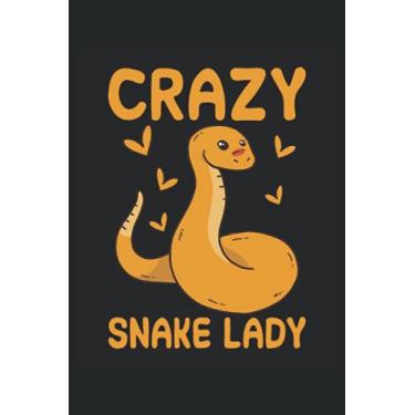 Imagem de Schlangen Notizbuch: Motiv Crazy snake lady