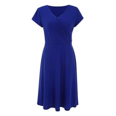Imagem de Vestido feminino mais recente 2023 Plus Size para convidada de casamento manga comprida vestidos de baile vestidos de baile vestidos vestidos para, Azul, 3G