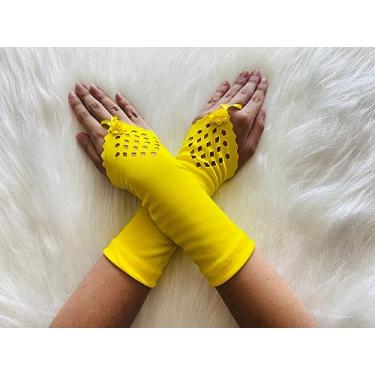 Imagem de Genérico Luva Festa Infantil Princesas Bela Sofia Aurora (Amarelo) - 1 Unidade