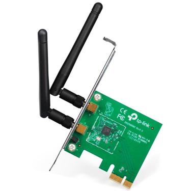 Imagem de Placa de Rede Wi-Fi PCI Express TP-Link TL-WN881ND - 300Mbps 2 Antenas Acompanha espelho Low Profile