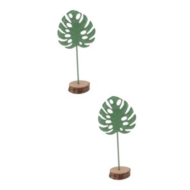 Imagem de 2 Peças Enfeites De Metal Acessórios De Enfeite Folhas Da Selva Enfeite De Jardim Gaivota Decoração Selva Estatuetas De Animais Tropical Resina Joalheria Estante De Armazenamento