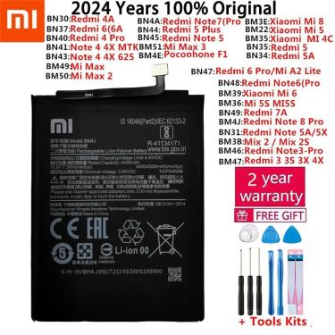 Imagem de Bateria Original para Xiaomi  Mi  Redmi  Nota  Mix  Max 2  3  K20  A2  A3  3S  3X  4  4X  4A  5  5A