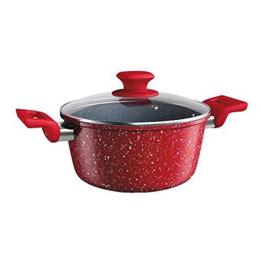 Imagem de Euro Home - Caçarola 22 cm de Alumínio com Antiaderente ColorStone Volcano - ALU8600-VO