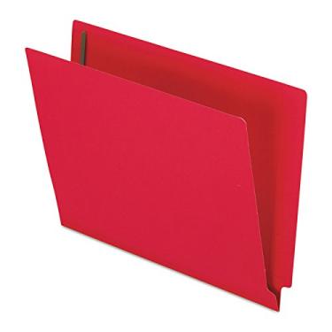 Imagem de Pendaflex PFXH10U13R Pastas de fixador com aba de extremidade colorida, tamanho carta, vermelho, corte reto, 50/BX (H10U13R)