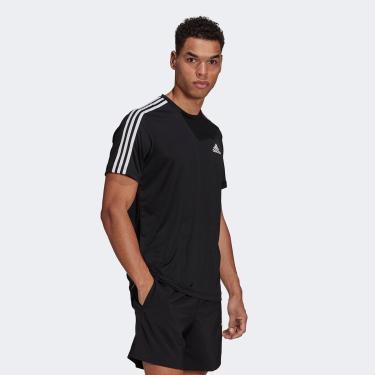 Imagem de Camiseta Adidas Designed to Move Sport 3 Listras Masculina-Masculino