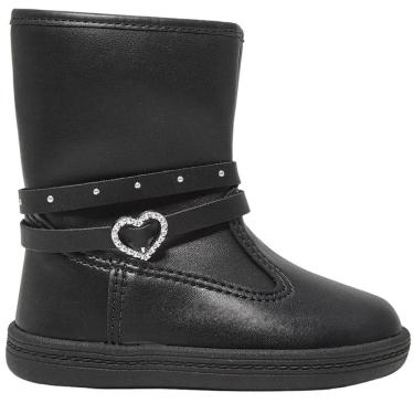 Imagem de Bota Infantil Menina Casual Dia a Dia Detalhe de Coração Cano Médio Molekinha 2127.219