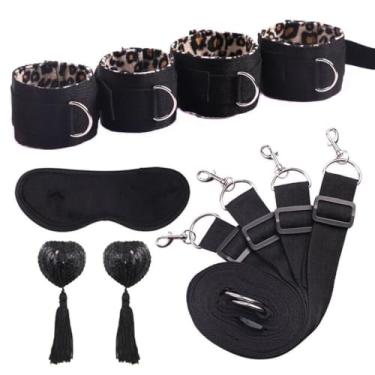 Imagem de Brinquedos Sexuais Kits para Casais Com 5 Peças Jogos Eróticos (Onça)