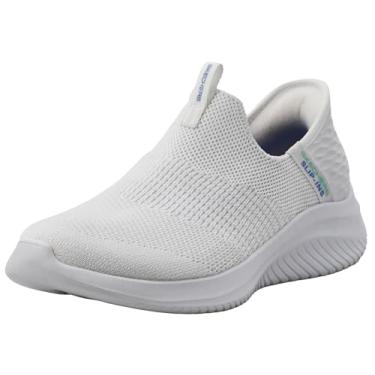Imagem de Skechers Tênis feminino Hands Free Slip Ins Ultra Flex 3.0 Smooth Step, Branco, 35
