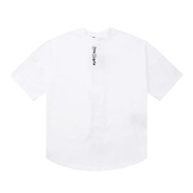 Imagem de Camiseta Pa manga curta cor doce casual versátil gola redonda manga curta, Branco, G