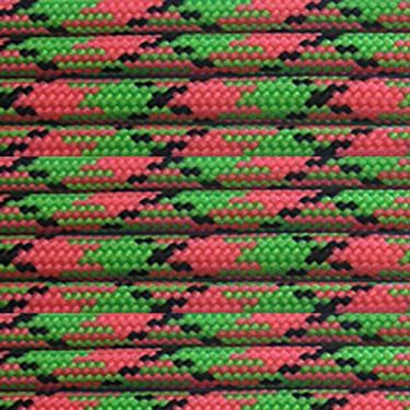 Imagem de Paracord Planet Corda de paracord 250 kg sem emaranhamento – 7 fios tipo III tático para uso externo – melancia (7,6 m)