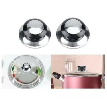 Imagem de Kit Com 2 Pomel Para Tampa De Vidro Reforçado Menor Preço