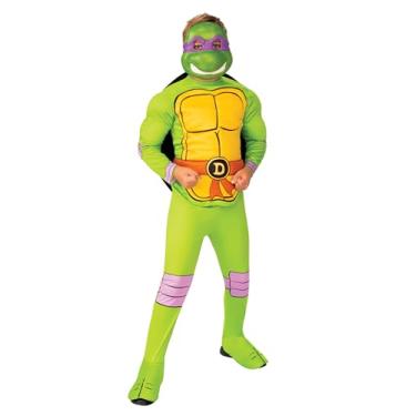 Imagem de Rubie's Boy's Nickelodeon Retro Classic Teenage Mutant Ninja Turtles Donatello Costume, Large