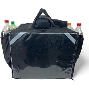 Imagem de Bag Mochila Motoboy Entregador Ifood Delivery Com Isopor 45 litros