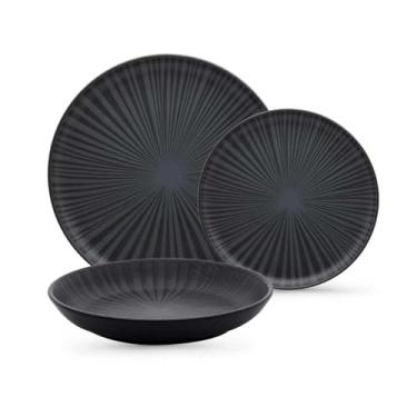 Imagem de Oxford Aparelho De Jantar 18 Peças Flat Ônix