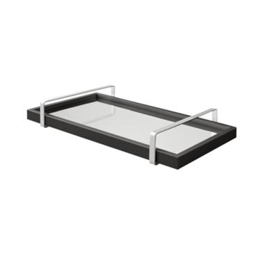 Imagem de Bandeja Decorativa Espelhada c/ Alça Cromada