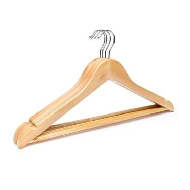 Imagem de Kit 2/6/12 Cabides Marfim Envernizado e Siliconado - NEXUS MARKET (12)