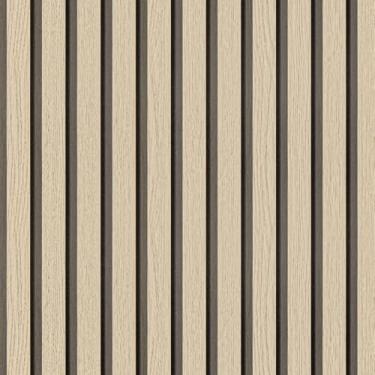 Imagem de Papel de parede Arthome, 43,5 cm x 1000 cm, autoadesivo, de PVC vinílico, decorativo, removível, impermeável, com estampa de ripas de madeira, para sala de estar, carvalho