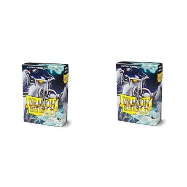 Imagem de 2 Packs Dragon Shield Matte Mini Japanese White 60 ct Card Sleeves Value Bundle!