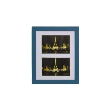 Imagem de Porta Retrato, Painel, Multifotos Pop 2 Fotos 10X15 Azul
