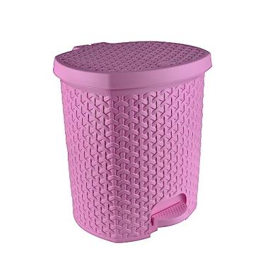 Imagem de Lixeira 6 Litros Com Pedal Rattan Cozinha/Banheiro/Escritório/Quarto do bebê
