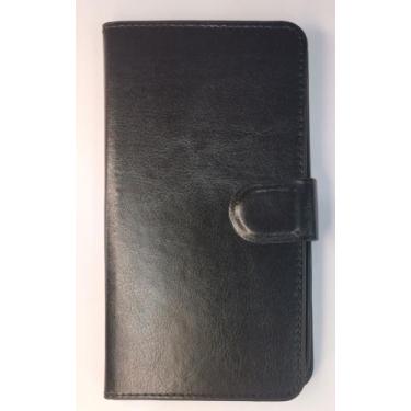 Imagem de Capa Capinha Carteira moto g5s Tela 5.2 Xt1792 lisa Cores - sem, preto