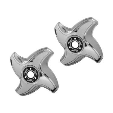 Imagem de Par Calota 4 Pontas Helicoidal Aro 20/22 - LE para Rodoar - Fabbof