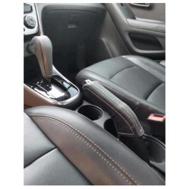 Imagem de Capa couro Manopla câmbio Automático e freio de mão Chevrolet Onix Joy