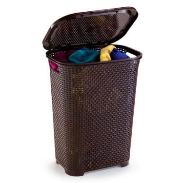 Imagem de Cesto Para Roupas Roupeiro Organizador Rattan 30 Litros - Monte Libano