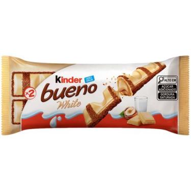 Imagem de Wafer Snack Kinder White Bueno 39g 2 Unidades, 2, Recheio de leite de 