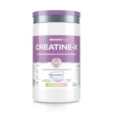 Imagem de Creatine-x Creavitalis® Creatina Micronizada Com Sabor 240g, elementoPuro (240g - Kiwi com Morango)
